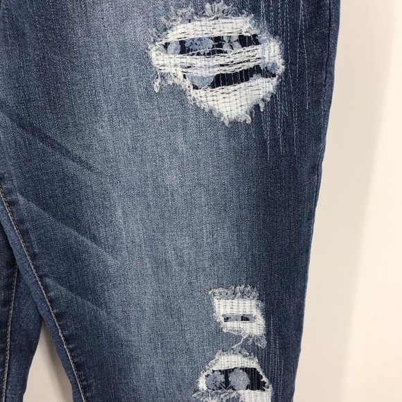Tinseltown Distressed Skinny Jeans Great Stretch - Picture 4 of 10